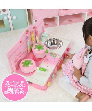 台突破 マザーガーデン 木製 おままごと ままごと セット 野いちご 卓上キッチンセット ピンク 木のおもちゃ 誕生日 おままごとセット 子供 イチゴ 女の子 ままごとセット おもちゃ 玩具 子供の日 Mother Garden 通販 雑貨とペット用品の通販サイト マザー