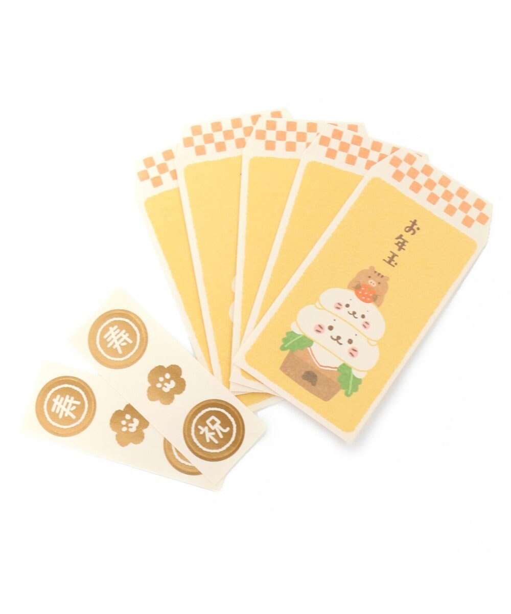 しろたん ぽち袋 鏡餅 いのしし柄 5枚 お年玉袋 Mother Garden 通販 雑貨とペット用品の通販サイト マザーガーデン ペットパラダイス