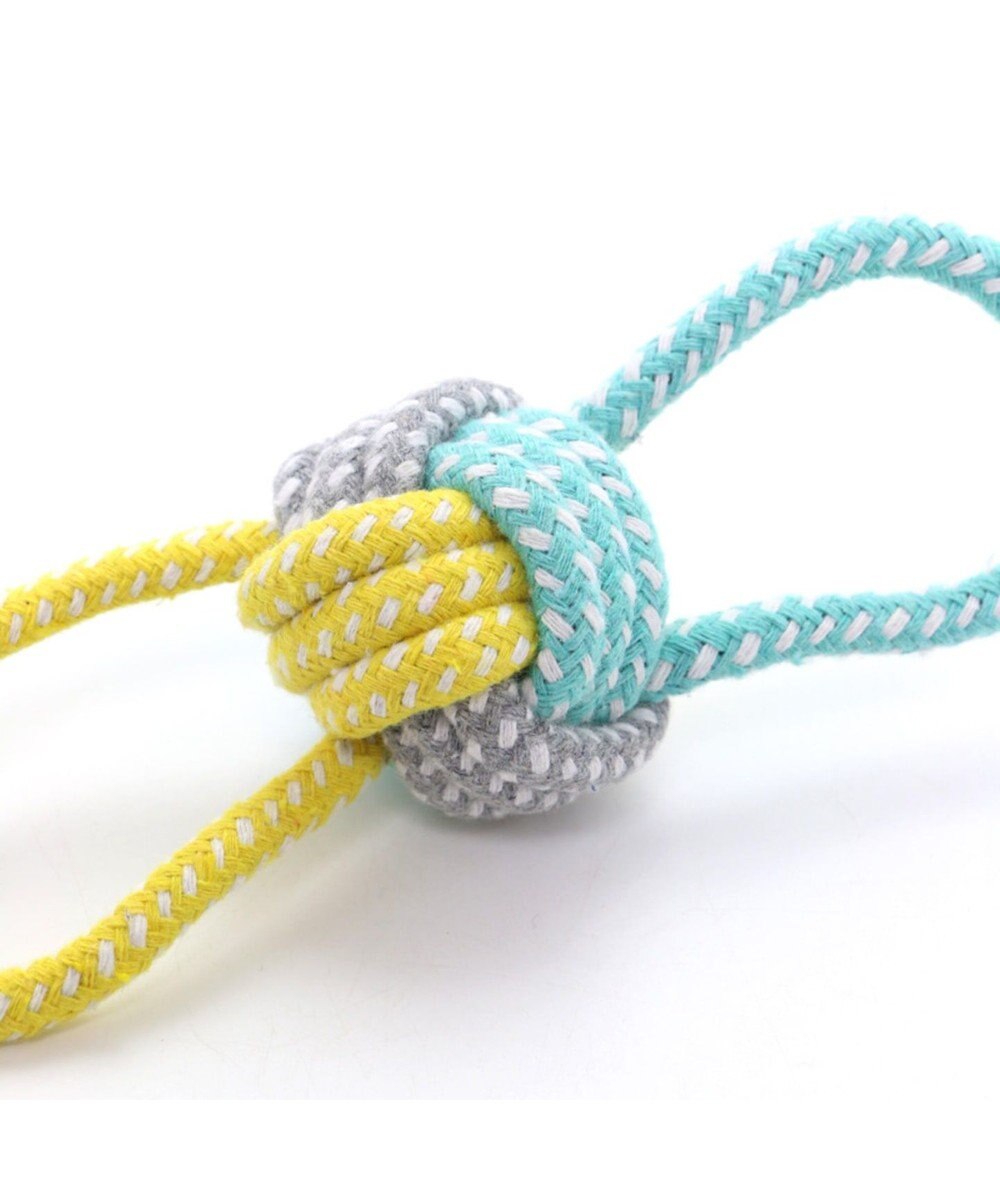 PET PARADISE フィールドグライド 犬用おもちゃ 引っ張りボールトイ青黄 