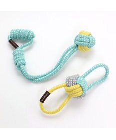 PET PARADISE フィールドグライド 犬用おもちゃ 引っ張りボールトイ青黄