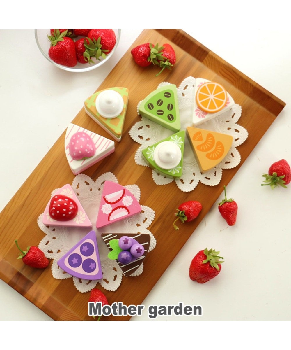 マザーガーデン ケーキ6個セット 木のおままごと Mother Garden 通販 雑貨とペット用品の通販サイト マザーガーデン ペットパラダイス