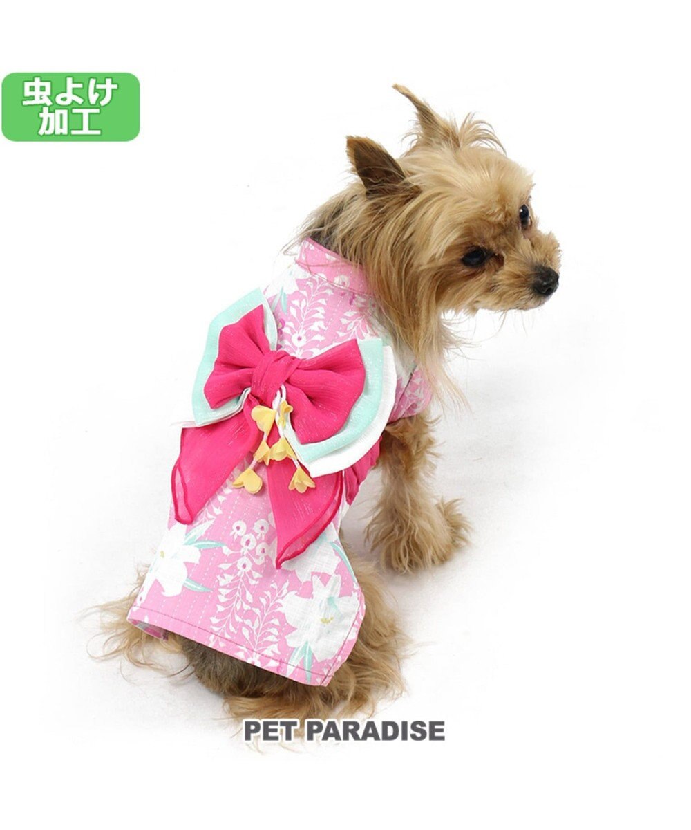 プリティブーケ 藤百合柄浴衣 ゆかた 小型犬 Pet Paradise 通販 雑貨とペット用品の通販サイト マザーガーデン ペットパラダイス