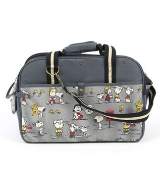 PET PARADISE スヌーピー ペットキャリーバッグM ファミリー〔小型犬〕 紺(ネイビー・インディゴ)