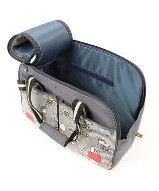 PET PARADISE スヌーピー ペットキャリーバッグM ファミリー〔小型犬〕 紺(ネイビー・インディゴ)