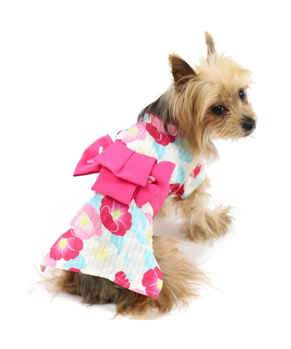 プリティブーケ 椿ゆかた 浴衣 小型犬 Pet Paradise 通販 雑貨とペット用品の通販サイト マザーガーデン ペットパラダイス
