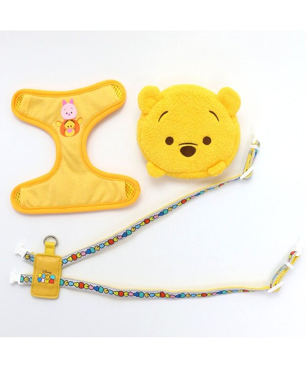 PET PARADISE ディズニー リュック付きハーネス プーさん ツムツム ペットS 黄