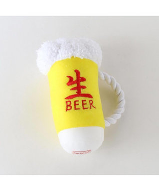PET PARADISE なりきりペッツ 犬用おもちゃ 大生ビールトイ小 白~オフホワイト