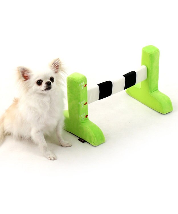 PET PARADISE ペットパラダイス ぴょんぴょんハードル 犬用おもちゃ 黄緑