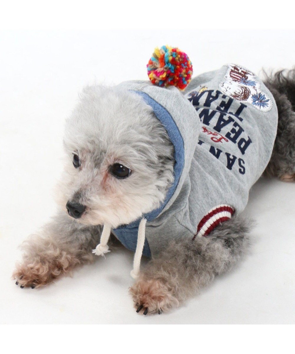 ペットパラダイス スヌーピーカレッジパーカー灰 小型犬 超小型犬 Pet Paradise 通販 雑貨とペット用品の通販サイト マザーガーデン ペットパラダイス