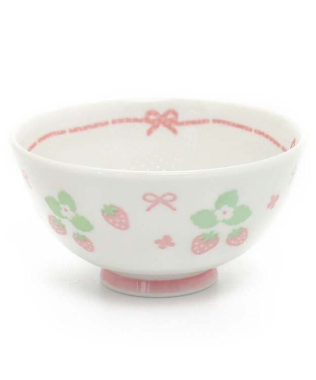 Mother garden マザーガーデン くっつきにくい お茶碗 中 お花柄 ピンク（濃）
