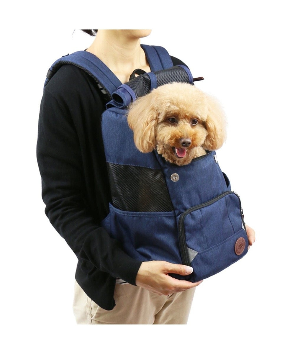 J Press 抱っこ リュックキャリー フラップバッグ紺 小型犬 Pet Paradise 通販 雑貨とペット用品の通販サイト マザーガーデン ペットパラダイス