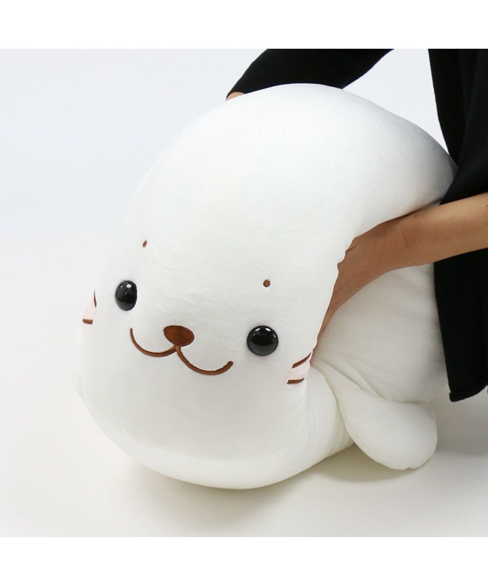 しろたん ふわもち 抱き枕 大 85cm マシュマロ しろたん 85センチ あざらし アザラシ 大きい かわいい ぬいぐるみ おおきい 特大 抱きまくら 抱きぐるみ マザーガーデン 癒し キャラクター プレゼント ギフト 子供の日 母の日 父の日 Mother Garden 通販 雑貨とペット