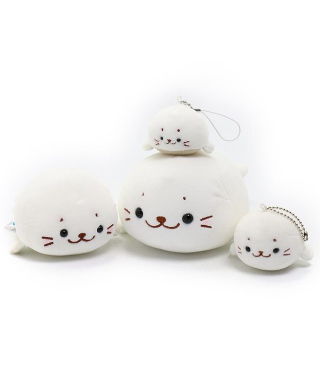 クリエイティブ　ヨーコ　しろたん　ぬいぐるみ＆ボールチェーンマスコット色々セット しろたん ちびマスコット 16cm / Mother garden | 【通販】雑貨