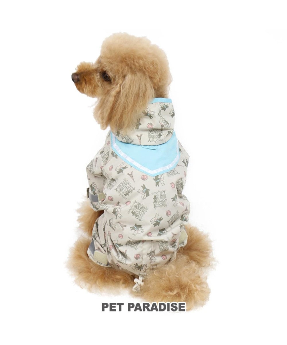 PET PARADISE リサとガスパール セーラー レインコート フルカバータイプ〔小型犬〕 グレー