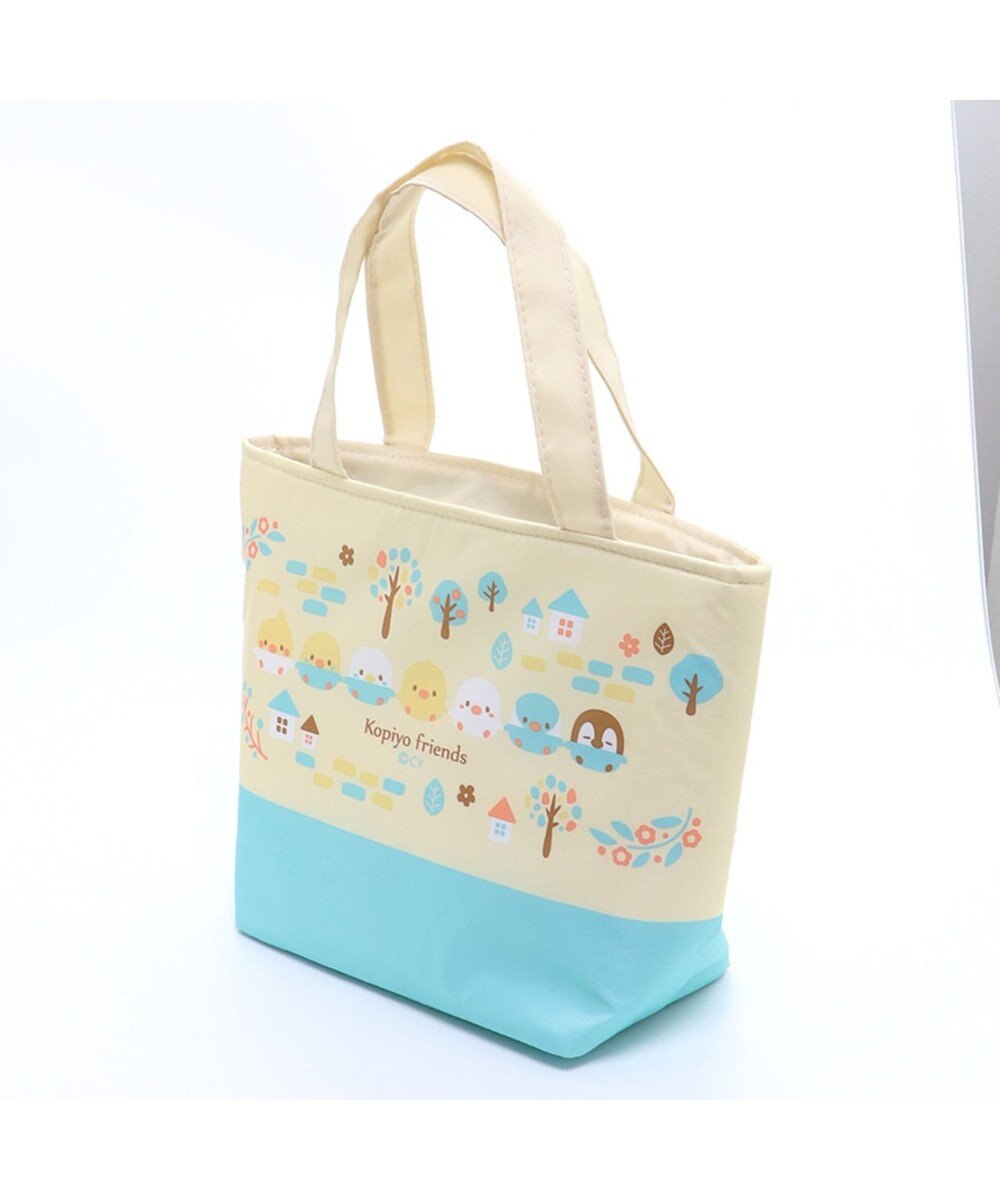 Mother garden こぴよフレンズ 保冷ランチ トートバック 《リーフ柄》 保冷バック 