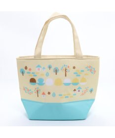 Mother garden こぴよフレンズ 保冷ランチ トートバック 《リーフ柄》 保冷バック