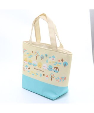Mother garden こぴよフレンズ 保冷ランチ トートバック 《リーフ柄》 保冷バック 0