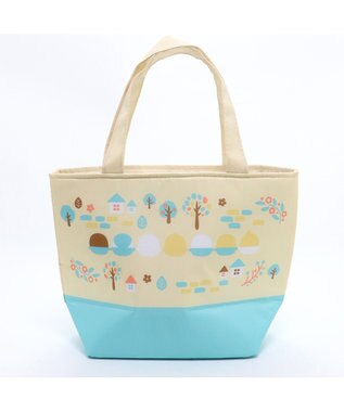 Mother garden こぴよフレンズ 保冷ランチ トートバック 《リーフ柄》 保冷バック 0