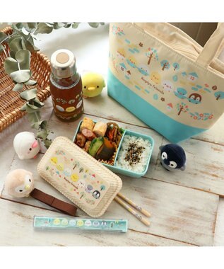 Mother garden こぴよフレンズ 保冷ランチ トートバック 《リーフ柄》 保冷バック 0