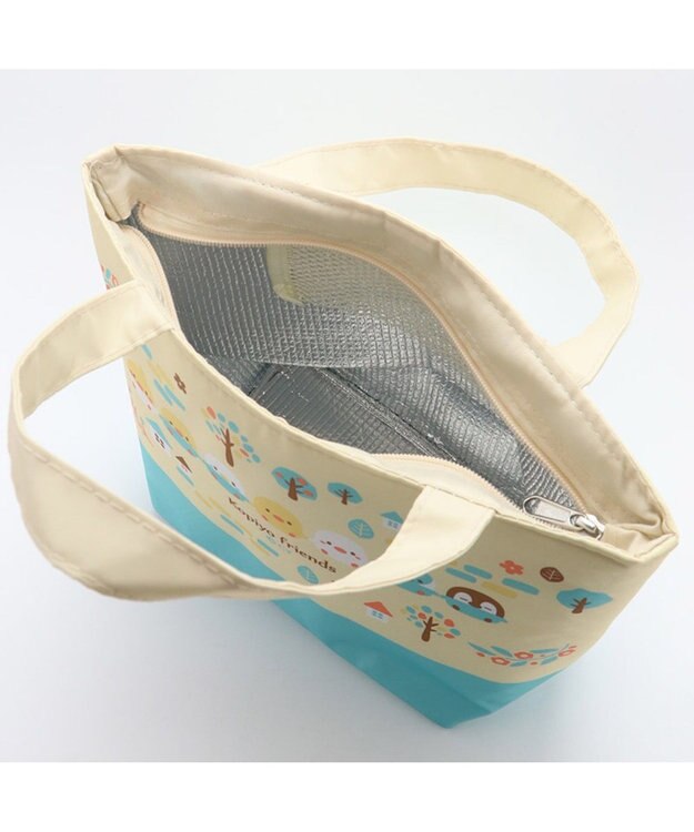 Mother garden こぴよフレンズ 保冷ランチ トートバック 《リーフ柄》 保冷バック 0