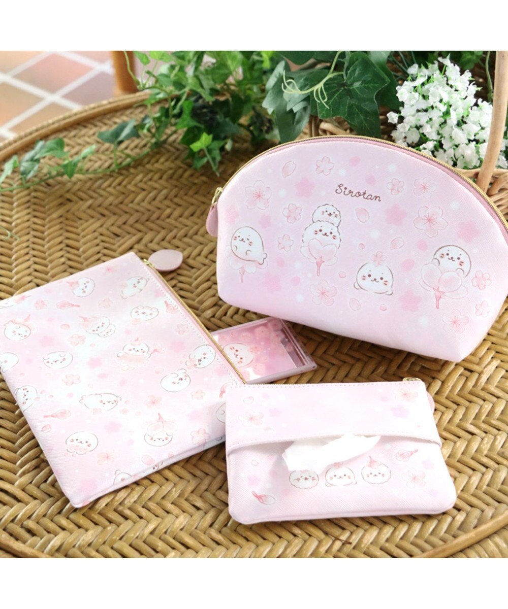 しろたん 桜柄 ティッシュポーチ ティッシュカバー Mother Garden 通販 雑貨とペット用品の通販サイト マザーガーデン ペットパラダイス