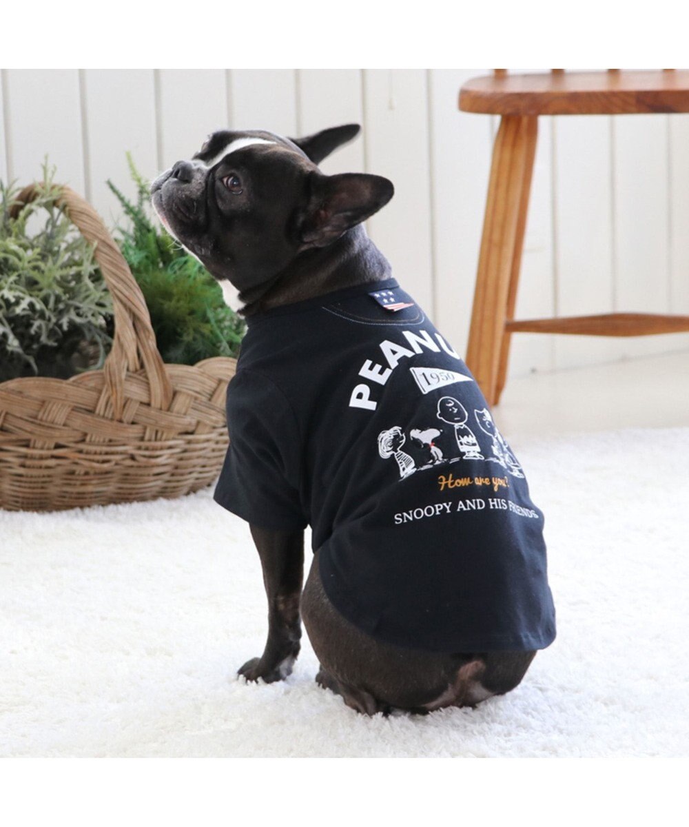 スヌーピー フレンズtシャツ 黒 中 大型犬 Pet Paradise 通販 雑貨とペット用品の通販サイト マザーガーデン ペットパラダイス