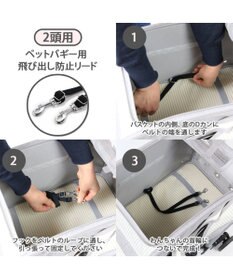 PET PARADISE 飛出し防止ベルト２頭用黒