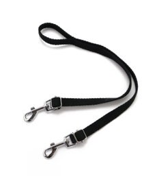 PET PARADISE 飛出し防止ベルト２頭用黒