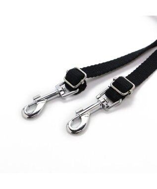 PET PARADISE 飛出し防止ベルト２頭用黒 黒