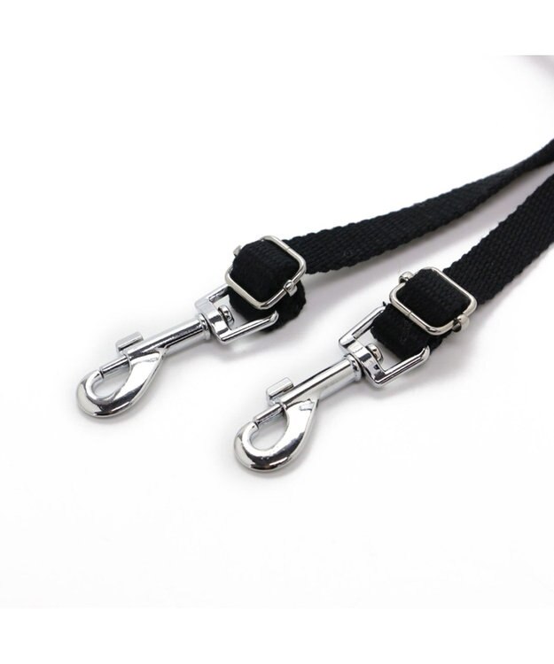 PET PARADISE 飛出し防止ベルト２頭用黒 黒