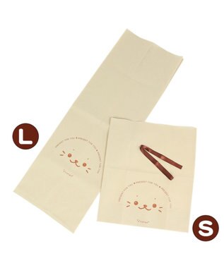 Mother garden しろたん ギフトラッピング袋 Lサイズ  (同梱のみ) ベージュ