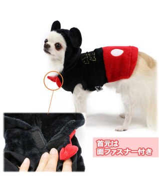 PET PARADISE ディズニー ミッキーマウス ロゴ柄 なりきりミッキー 〔小型犬〕 黒