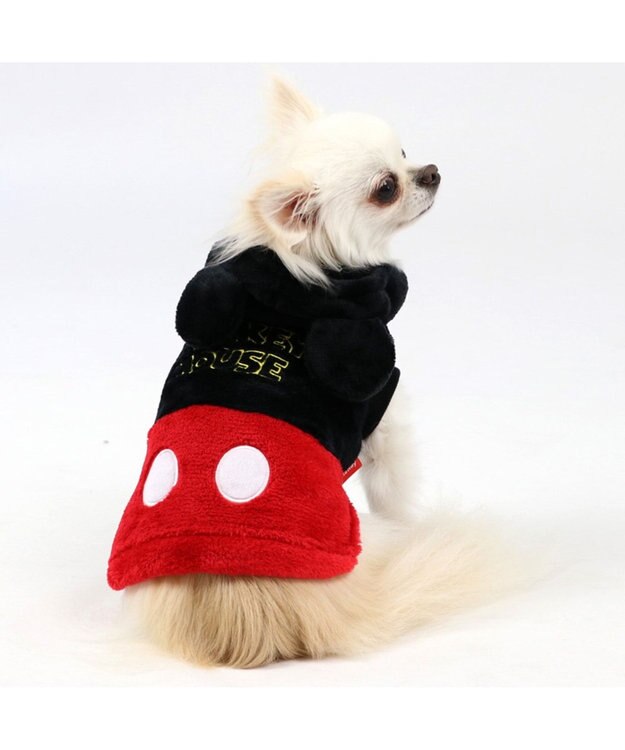 PET PARADISE ディズニー ミッキーマウス ロゴ柄 なりきりミッキー 〔小型犬〕 黒