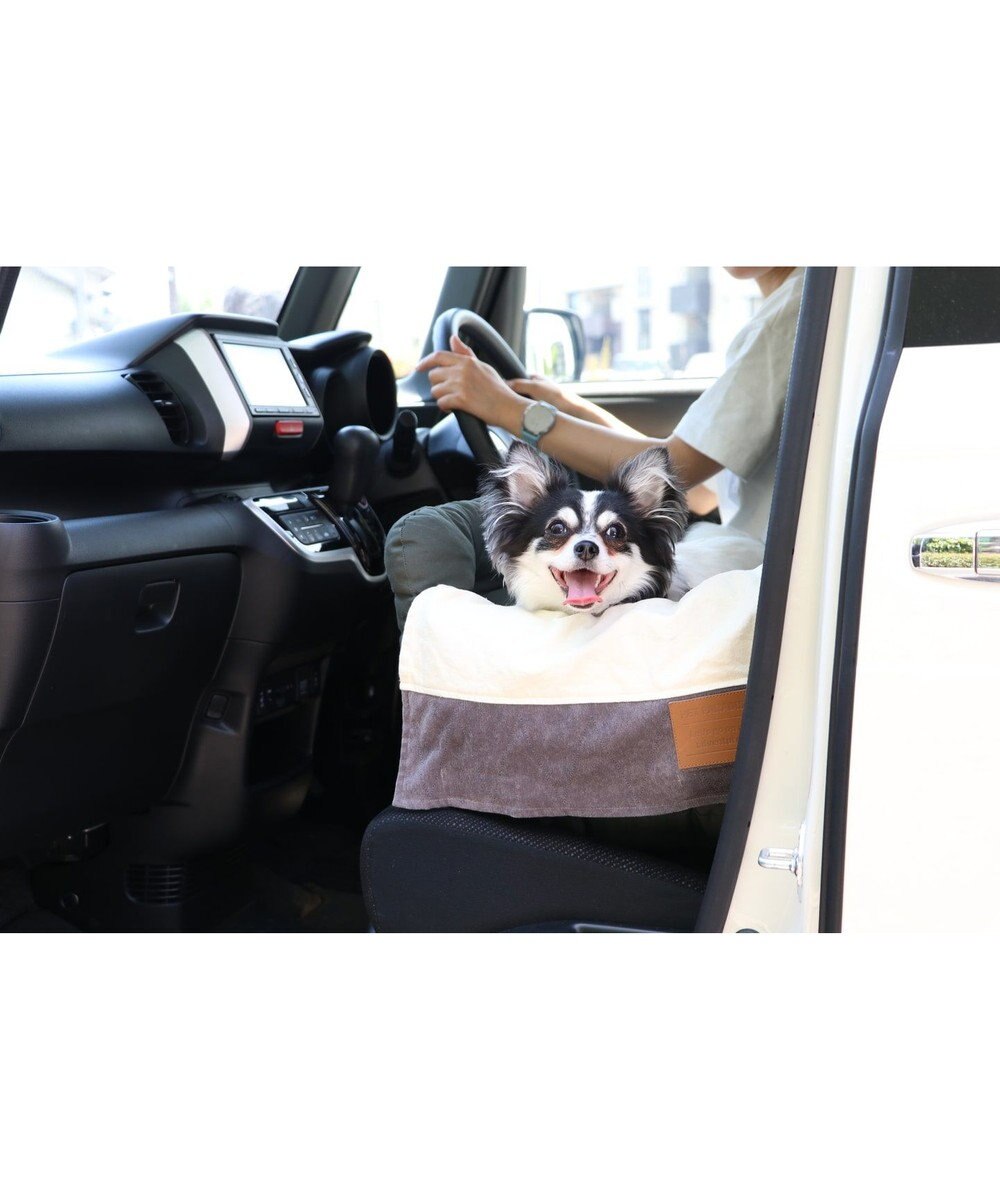 ペットパラダイスペット ベッド ドライブ キャリーバッグ カーキ 小型犬 犬 ドライブ ボックス ドライブシート ドライブベット ドライブベッド ドライブカドラー キャリーバッグ お出掛け 移動 車 おしゃれ かわいい ふわふわ 春 夏 秋 冬 Pet Paradise 通販