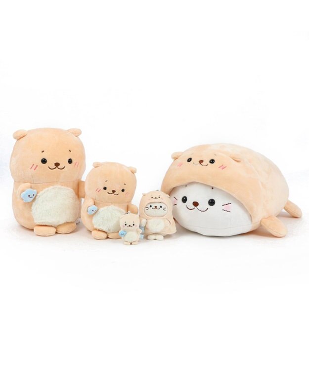 販売店限定 しろたん 抱き枕 らっこいぬ 抱きぐるみ 55cm 361 60547 mother garden 通販 雑貨とペット用品の通販サイト マザーガーデン ペットパラダイス