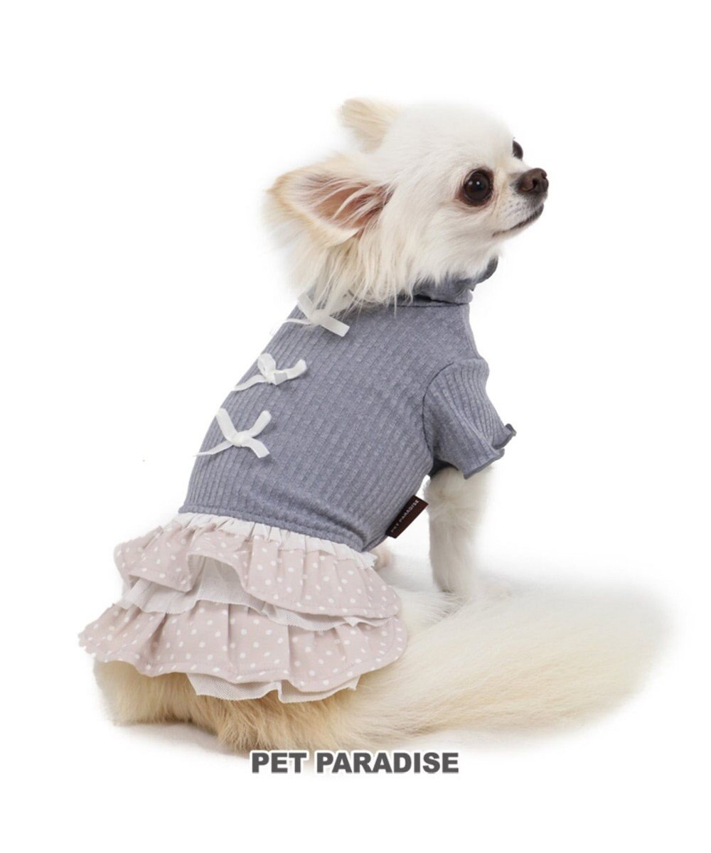 ペットパラダイス リブワンピース グレー 超小型 小型犬 Pet Paradise 通販 雑貨とペット用品の通販サイト マザーガーデン ペットパラダイス
