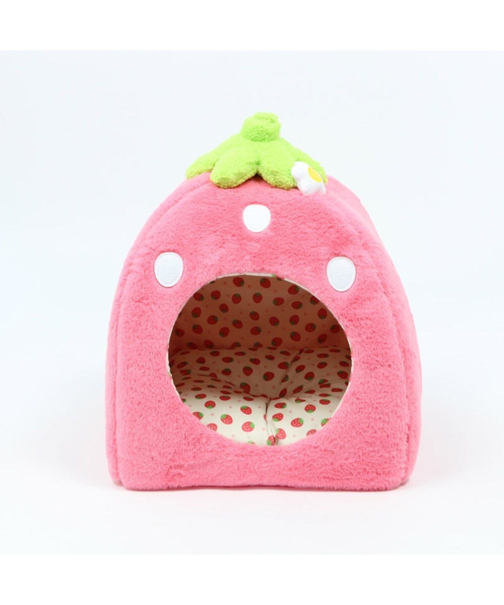 犬用品 ペットグッズ ハウス ベッド ペットパラダイス ペット ベッド ハウス 38 40cm いちご 苺 いちご イチゴ 野いちご 野苺 犬 猫 ベッド ベット ハウス 小型犬 介護 おしゃれ かわいい ふわふわ 通年 春 夏 秋 冬 Pet Paradise