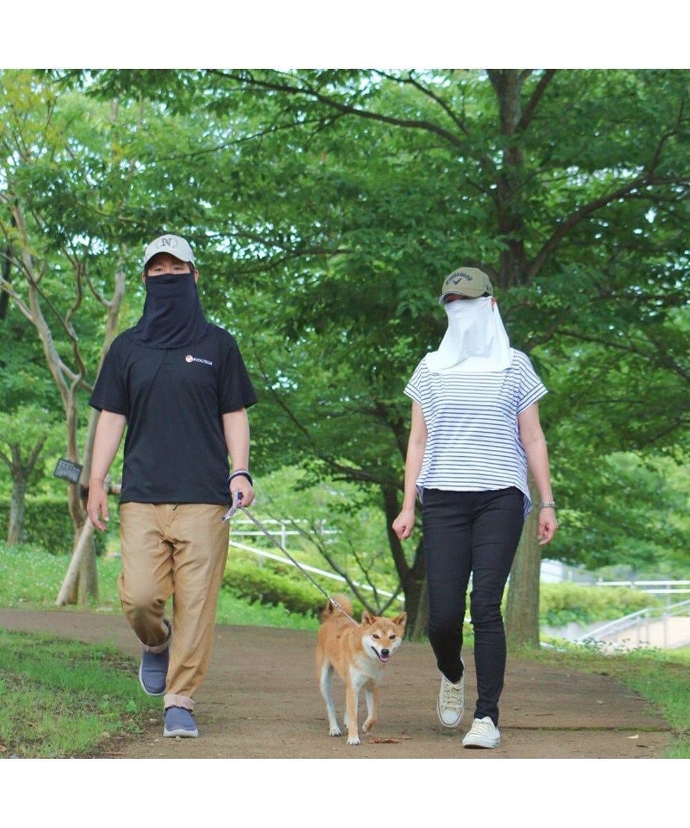 マザーガーデン ひえサラ フェイスカバー UVカット 接触冷感 グレー / Mother garden | 【通販】雑貨とペット用品の通販サイト |  マザーガーデン＆ペットパラダイス