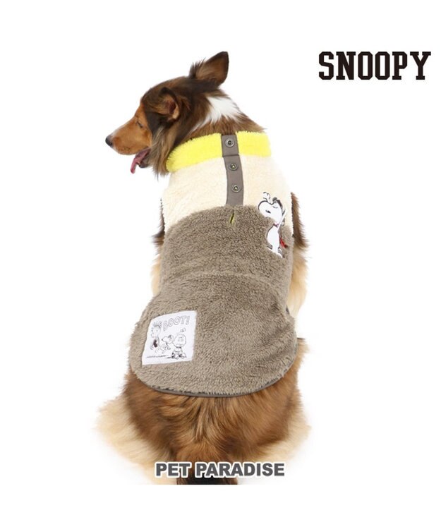 スヌーピー フライングエース ボア ベスト カーキ 中 大型犬 Pet Paradise 通販 雑貨とペット用品の通販サイト マザーガーデン ペットパラダイス