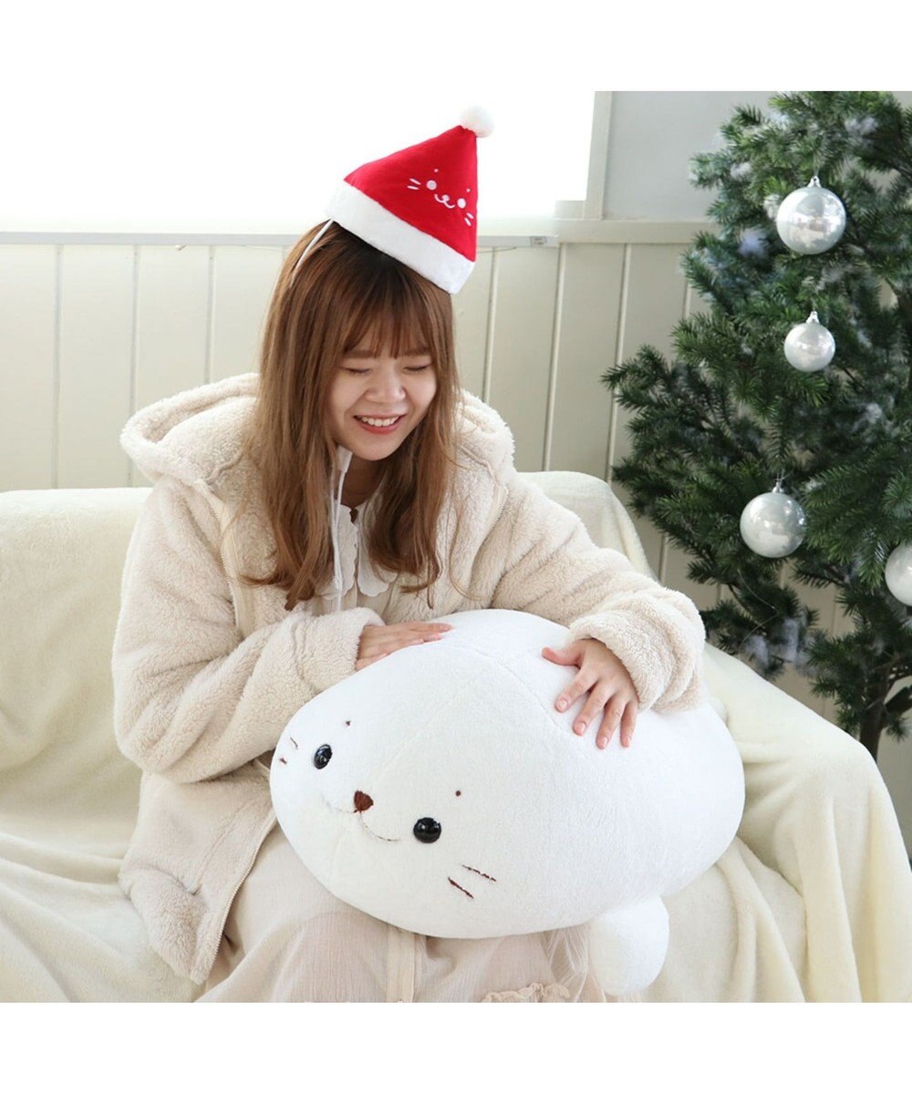 しろたん むぎゅとろサンタ 抱き枕 80cm サンタ帽子 Mother Garden 通販 雑貨とペット用品の通販サイト マザーガーデン ペットパラダイス