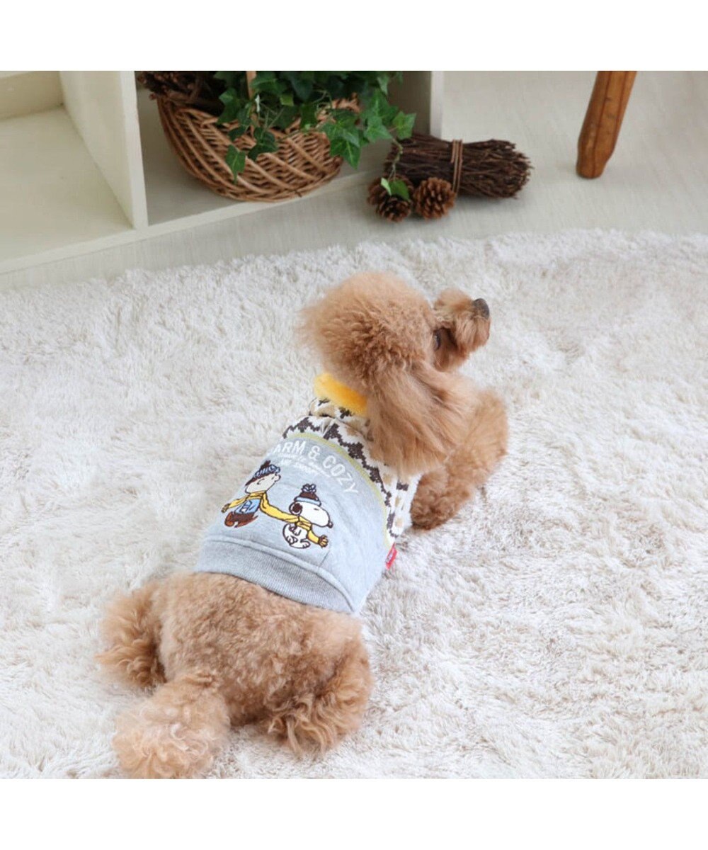 スヌーピー ほっこりベスト 灰x黄 超小型 小型犬 Pet Paradise 通販 雑貨とペット用品の通販サイト マザーガーデン ペットパラダイス