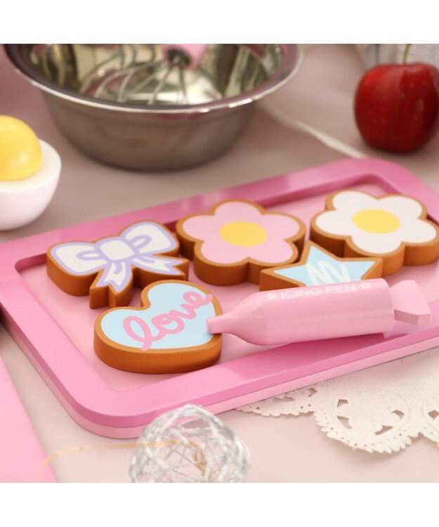 Mother garden マザーガーデン おままごと 野いちご プレミアム《クッキーオーブンセット》BOXクッキー ピンク（淡）