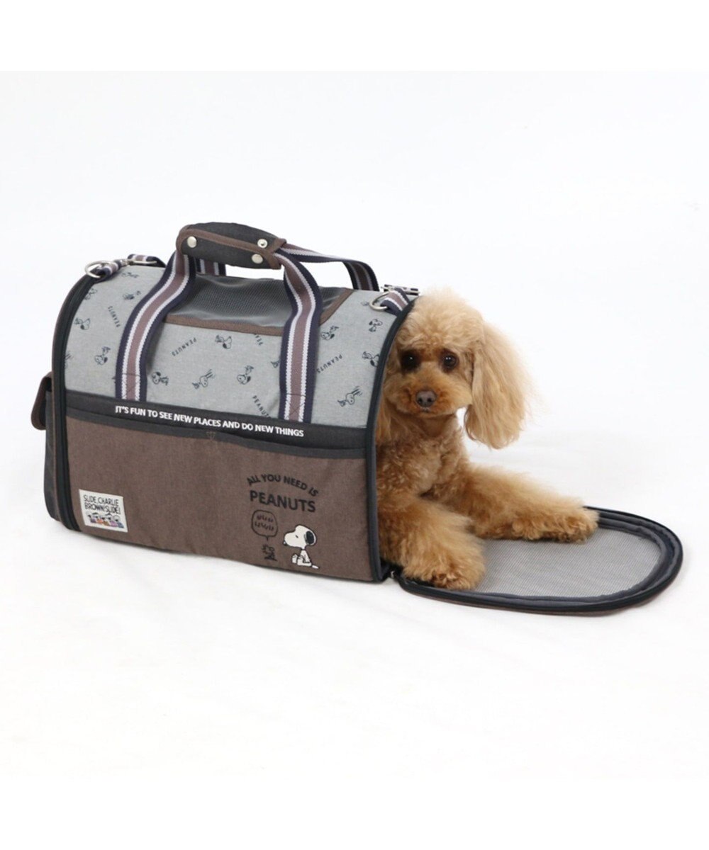 スヌーピー ブラウン 折り畳み キャリーバッグ M 小型犬 Pet Paradise 通販 雑貨とペット用品の通販サイト マザーガーデン ペットパラダイス