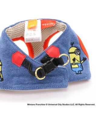 PET PARADISE 【訳あり・SALE・アウトレット・返品交換不可】ミニオン ベスト ハーネス SM 〔中型犬〕 青
