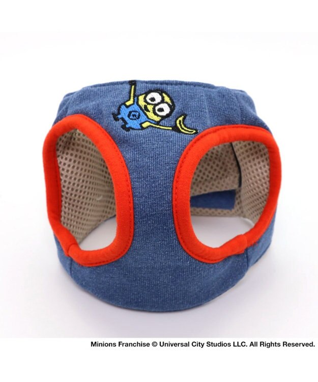PET PARADISE 【訳あり・SALE・アウトレット・返品交換不可】ミニオン ベスト ハーネス SM 〔中型犬〕 青