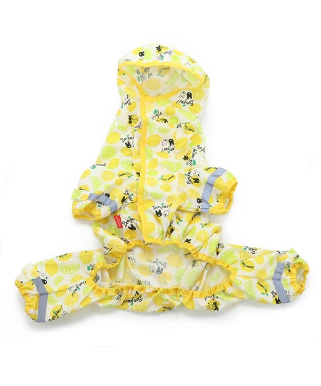 PET PARADISE 犬服 犬用品 ペットグッズ ペットウェア ペットパラダイス 犬 服 春 リサとガスパール レインコート フルカバータイプ 【小型犬】 シトロン柄 ドッグウエア ドッグウェア いぬ イヌ おしゃれ かわいい 黄
