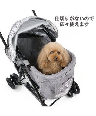 美品】ペットカート スヌーピー ハッピーダンス柄 ペット
