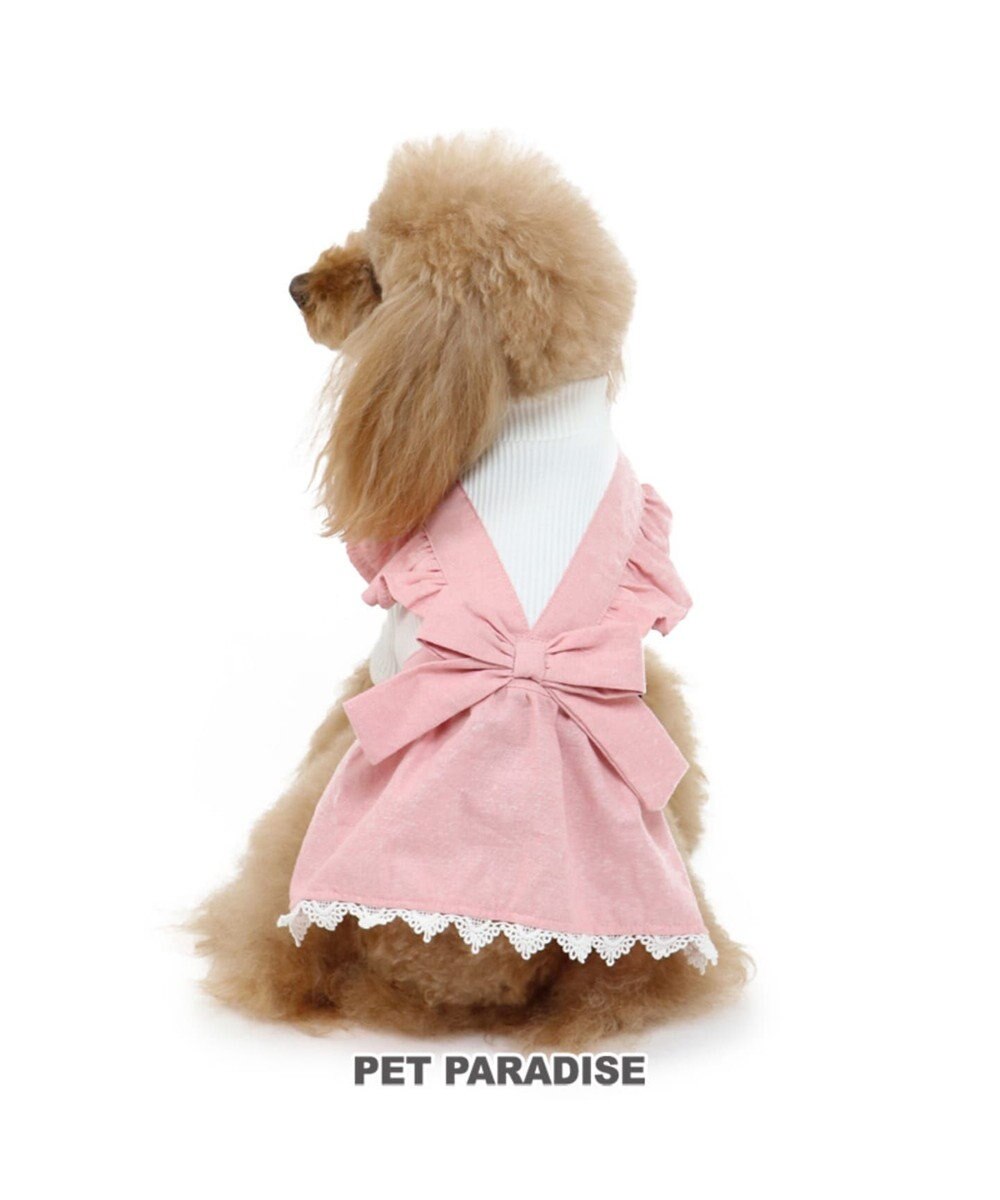 PET PARADISE ペットパラダイス エプロン ワンピース ピンク 〔超・小型犬〕 ピンク（淡）