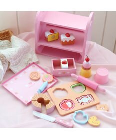 Mother garden マザーガーデン 木のおままごと  《いちごの焼き菓子セット》