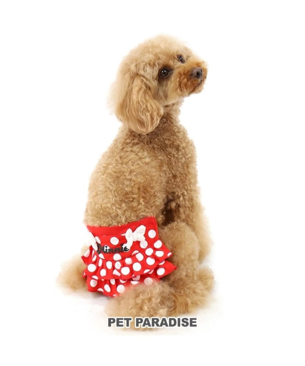 PET PARADISE ディズニー ミニーマウス サニタリーパンツ　ドット柄 ペット４S 赤